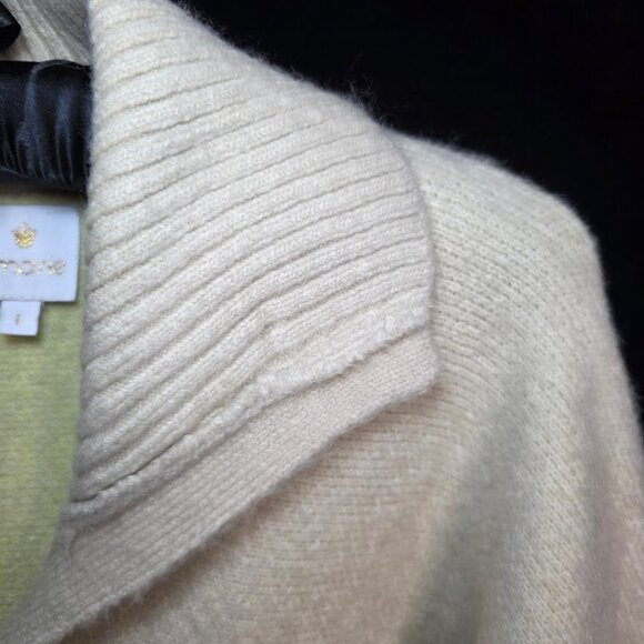 J. Marie Wool Blend Star Print Collared Sweater L - Picture 3 of 9